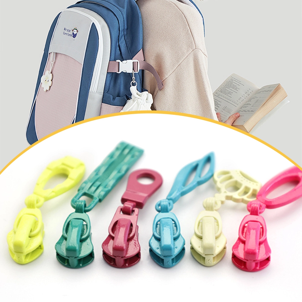 New Style Customizable Color 5# 8# 10# Zipper Slider Head Zip Pull Nylon Locking  Zinc Alloy Puller For Schoolbag Clothes Design