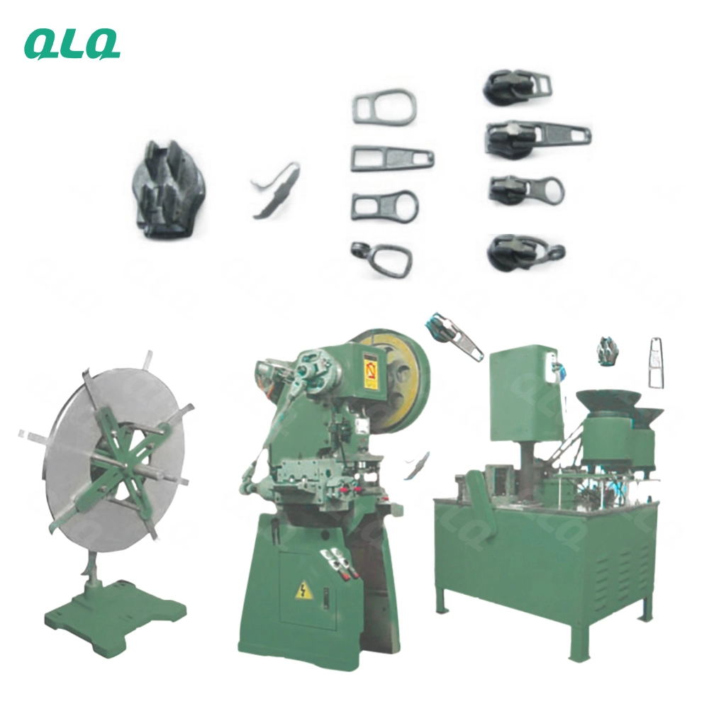 QLQ-SL100 Automatic Spring-lock Slider Pressing + Assembly Machine (3 components) (including wire frame, wire feeding device, 6.3T pressing machine, spring pressing mould and slider assembly machine)