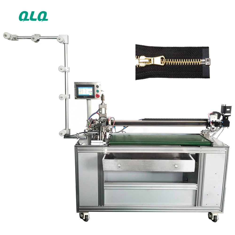 Semiauto Auto Metal Zipper Open-end Cutting Machine(with Labour Hand) cfc Automatic Zipper Teeth Cutter Cutting Making Machine