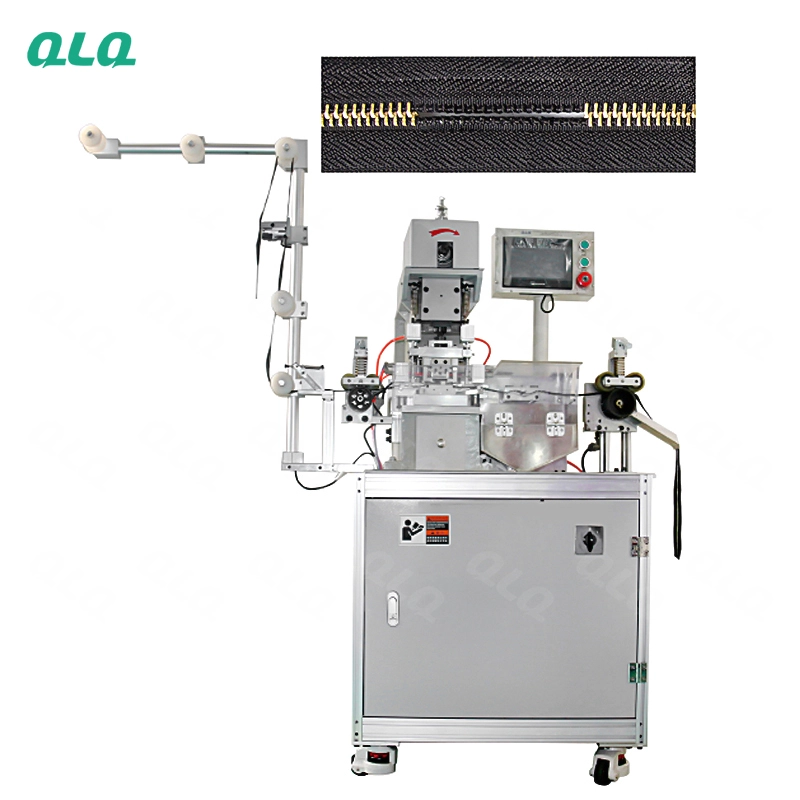 QLQ-MDGM-2 Automatic Metal Zipper Double Trimming Gapping Machine (short model)