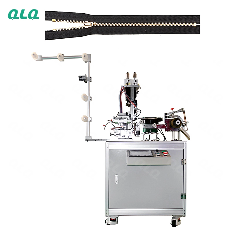 QLQ-METM Automatic Metal Zipper Top Stop Machine (by grain European shape top stop)