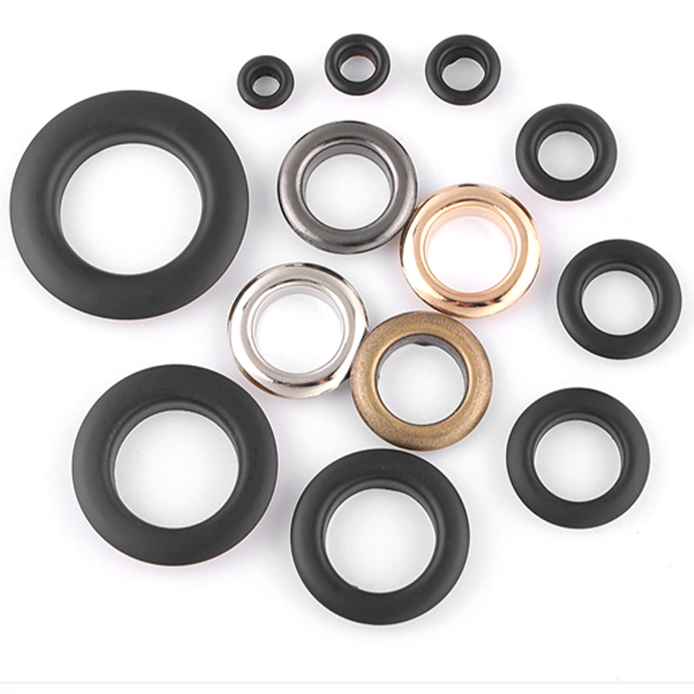 Factory Price Metal Grommet Garment Curtain Bag And Shoes Eyelet Custom Round Eyelets Brass Customized Color And Logo Plating