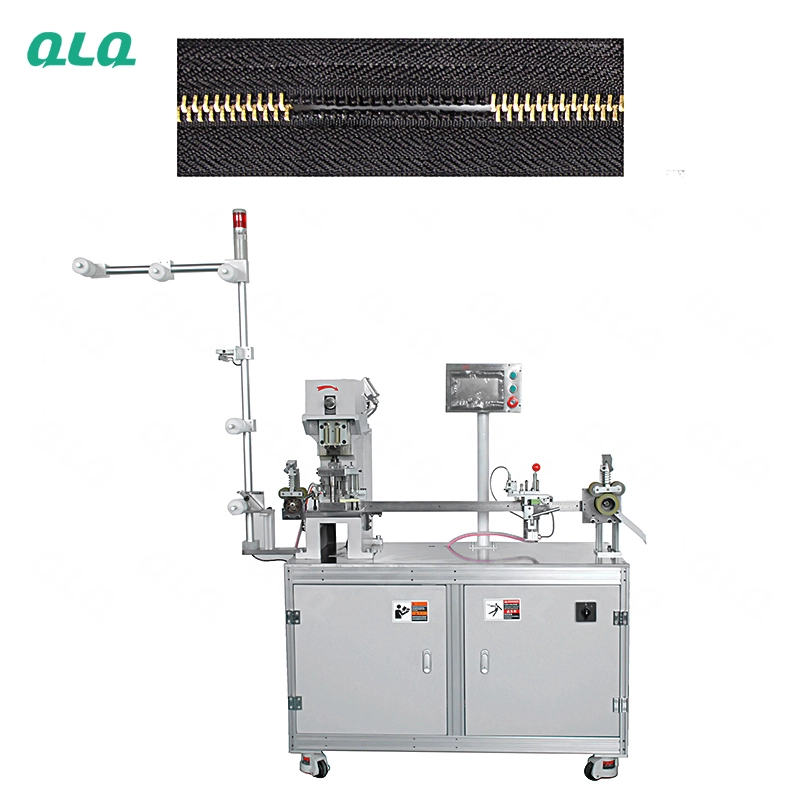QLQ-MDGM-1 Automatic Metal Zipper Double Trimming Gapping Machine  (long model)