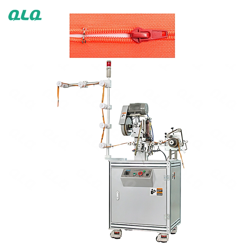 QLQ-TSM Automatic Nylon Zipper Top Stop Machine (by aluminum top stop wire)