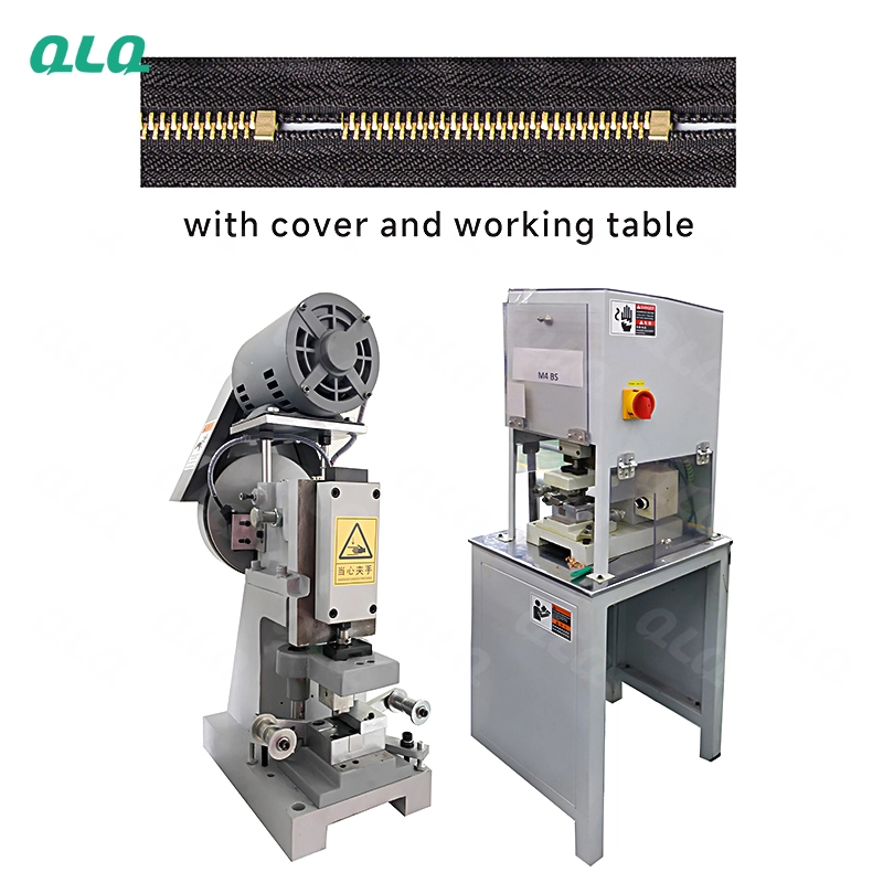 QLQ-SHBSM Semi-automatic Metal Zipper H Bottom Stop Fixing Machine