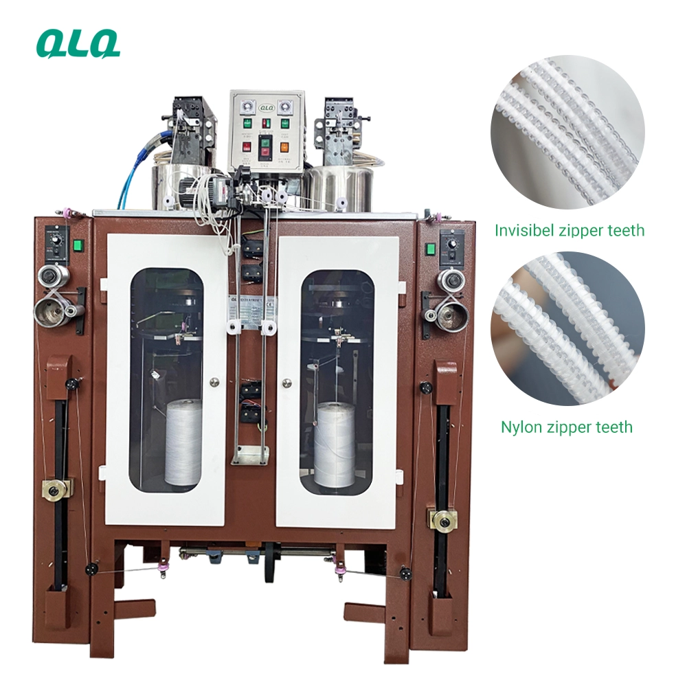 New Model Automatic Zipper Coil Forming Machine Zip Attachment Zipper MakingMachine for sale Nylon Invisible Zipper Coil Machine