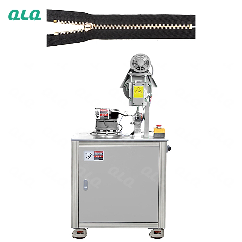 QLQ-SMETM Semi-automatic Metal Zipper Top Stop Machine (by grain European shape top stop)