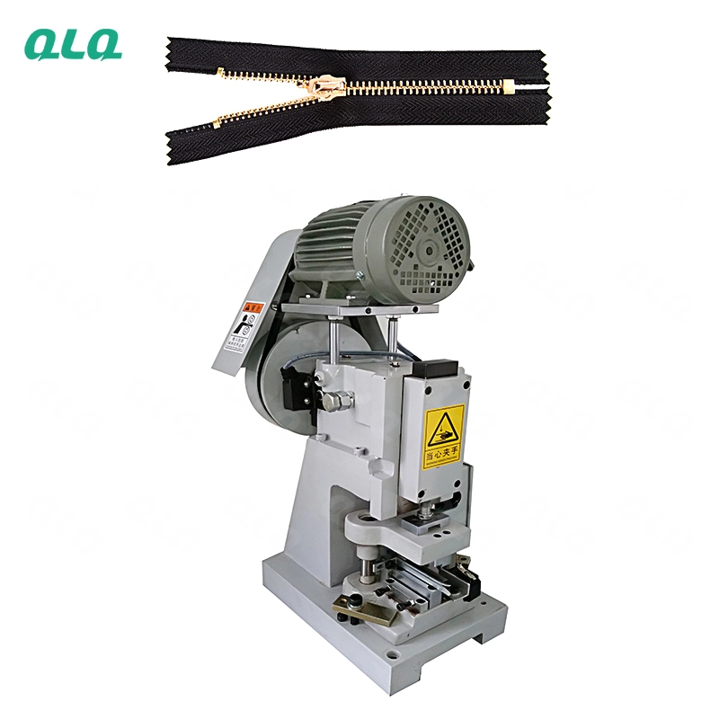 QLQ-SZCM-1 Semi-automatic Metal Zipper Closed-end Zigzag Cutting Machine