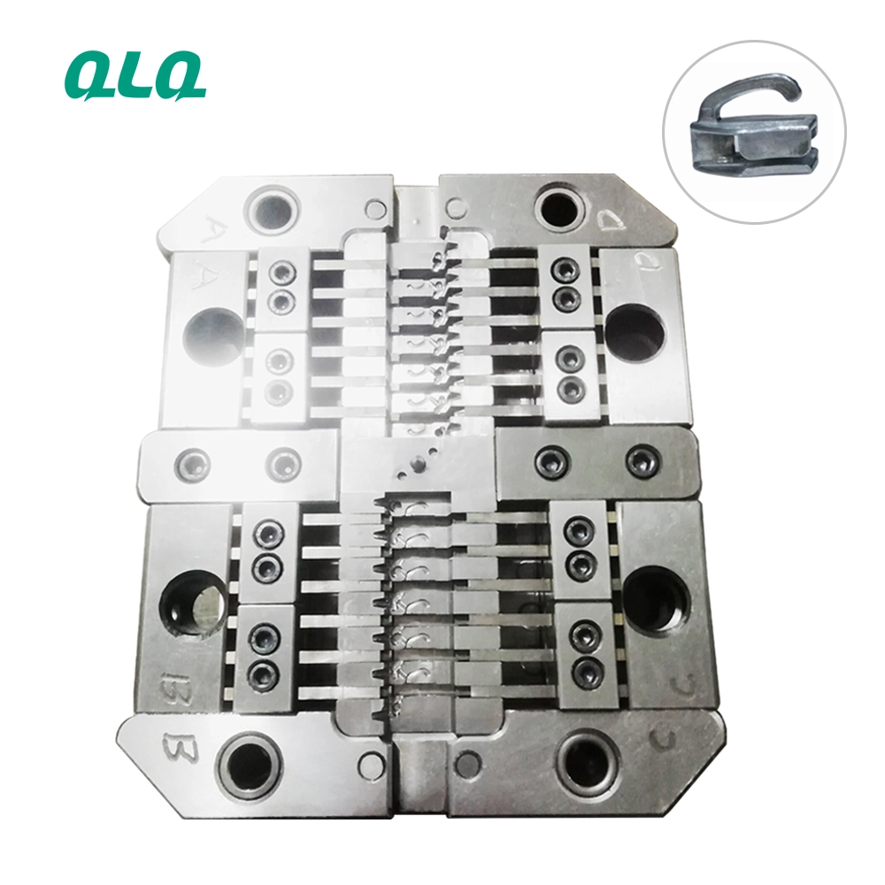 QLQ N56 slider body mould non lock slider no.5 standard size slider for bags for nylon zipper QLQ zipper die casting mould
