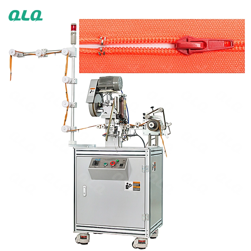QLQ-TSM Automatic Nylon Zipper Top Stop Machine(by aluminum top stop wire)