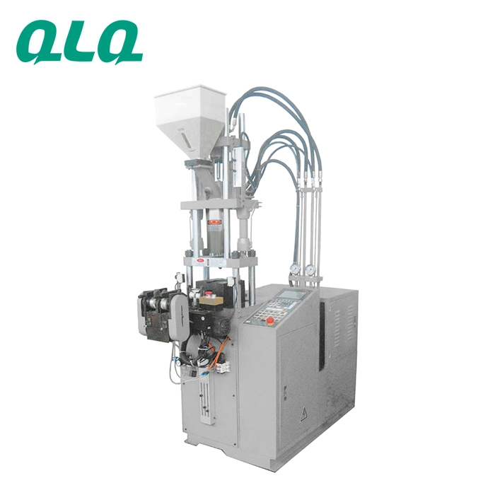 QLQ hot sale semi auto open end plastic zipper plastic puller lock making machine top stop pin box injection zipper machine