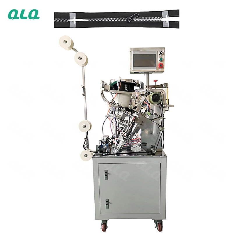 QLQ-SMM-1 Automatic Nylon Zipper Double Sides Slider Mounting Machine (side mounting model)