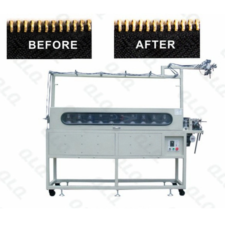 Metal Zipper Teeth-Head Auto Intelligent All-Around Polishing Machine (Double Sides 24 Wheels) Metal Zipper Polishing Machine