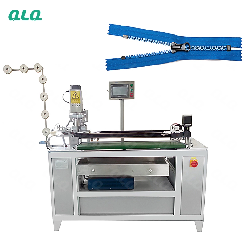 QLQ-ZCM-4 Automatic Plastic Zipper Ultrasonic Closed-end Zigzag Cutting Machine (with labour hand)