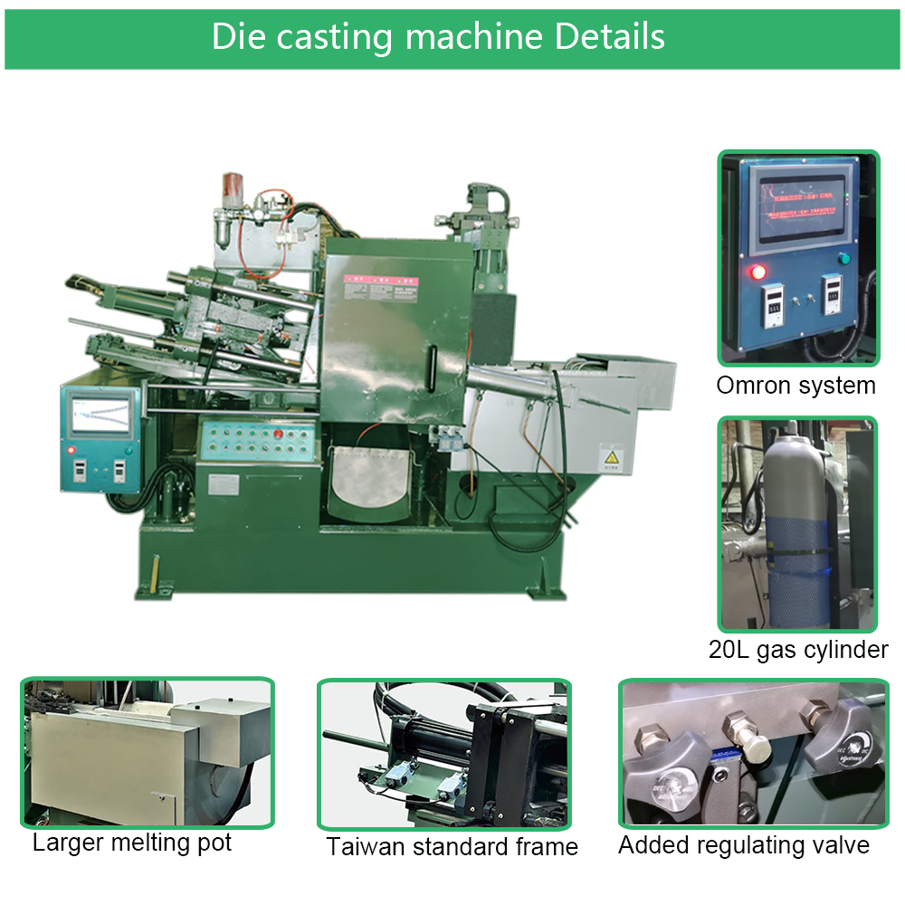 Metal Zinc Alloy 30ton die casting molding machine for Zipper Slider Bag Accessories taiwan 30 ton gravity die-casting machines