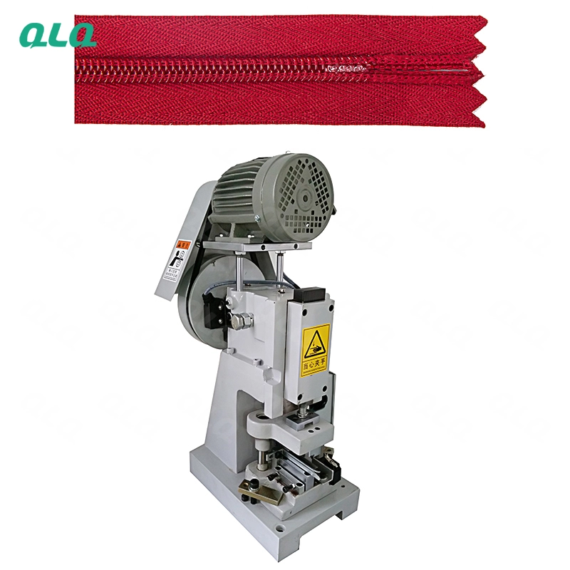 QLQ-SZCM Semi-automatic Invisible Zipper Closed-end Zigzag Cutting Machine