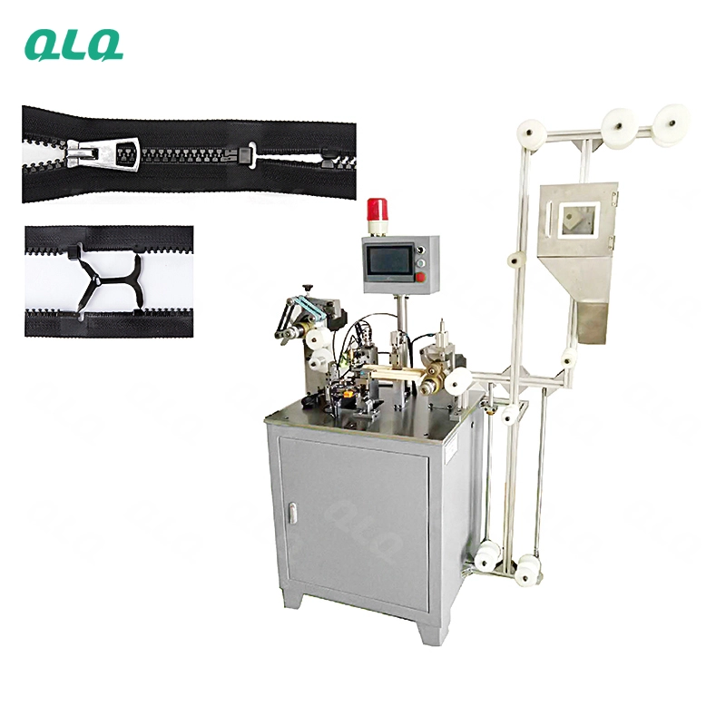 QLQ-DPCM-1 Automatic Zipper Open-end Injection Waste Material?Picking?&?Zipper Combining?Machine