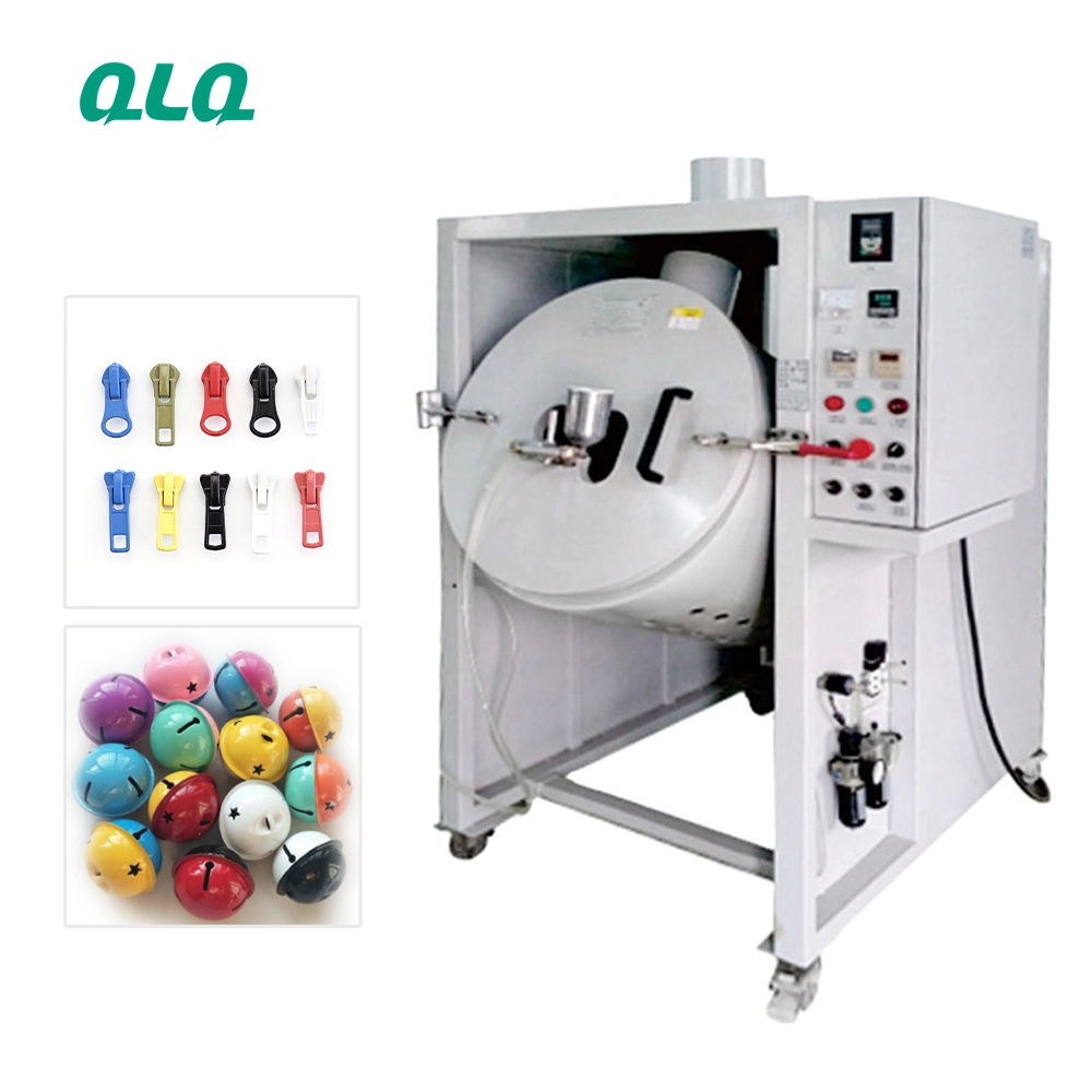 Mass Drum paint Rotary Surface Roll Type Rubber Plastic Coating Painting Machine for Small Metal Parts Barrel Painting Machine