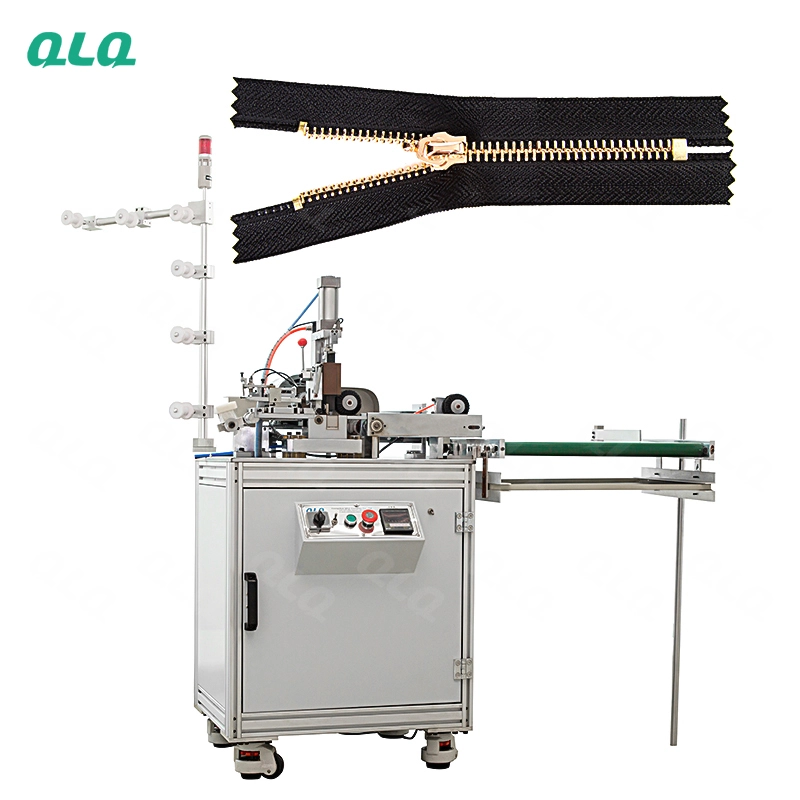 QLQ-ZCM-2 Automatic Metal Zipper Ultrasonic Closed-end Zigzag Cutting Machine