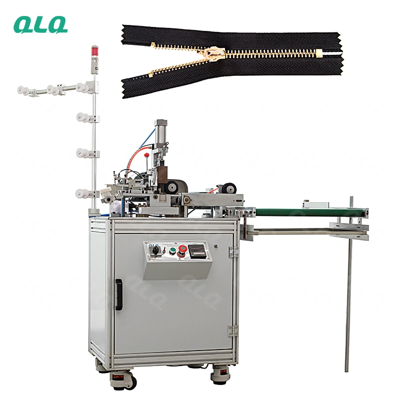 QLQ-ZCM-1 Automatic Metal Zipper Closed-end Zigzag Cutting Machine