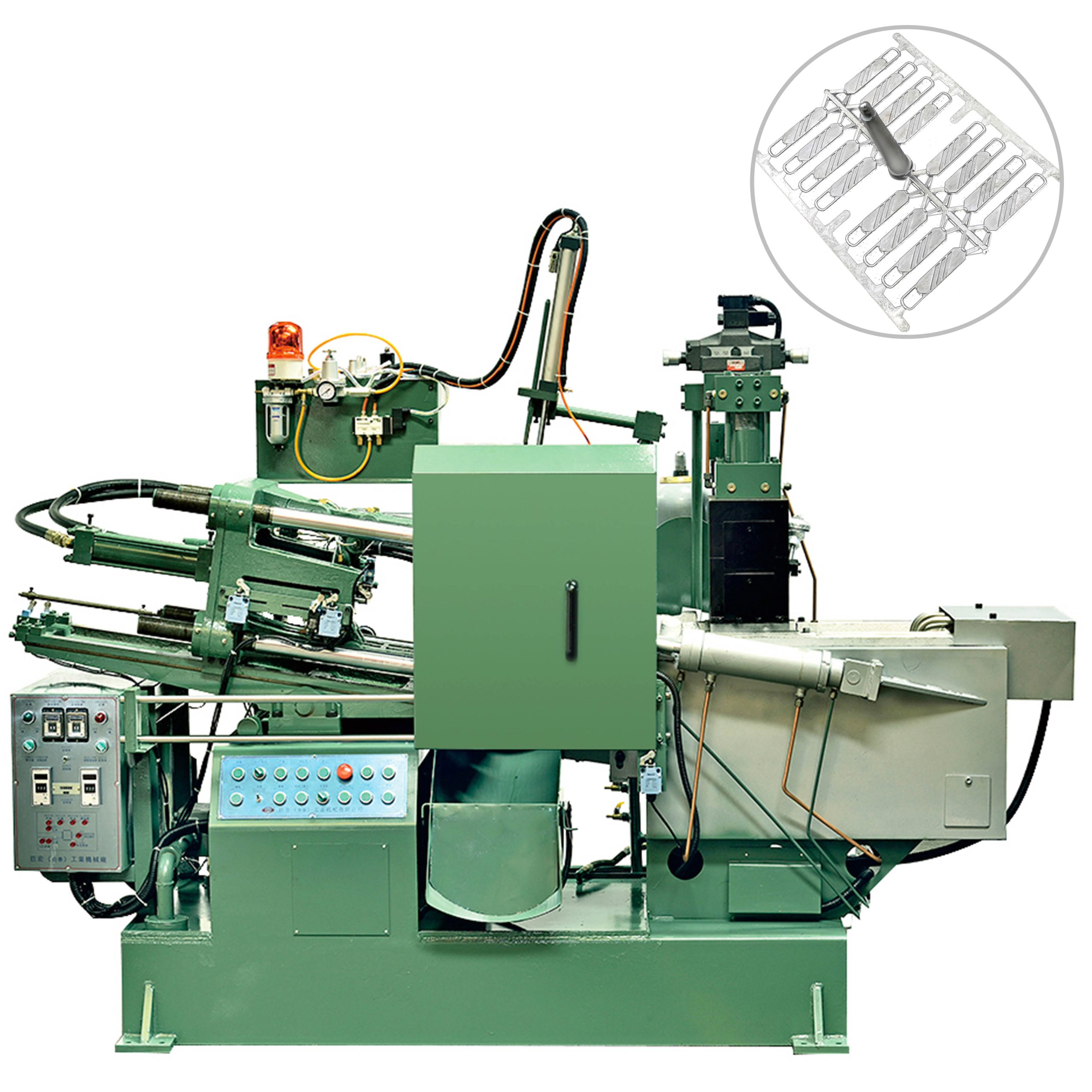 Non-ferrous Hot Chamber Korean Metal Medal Making 30t 50 55 Ton Zinc Alloy Die Casting Molding Machine 100t Tubular for Zipper
