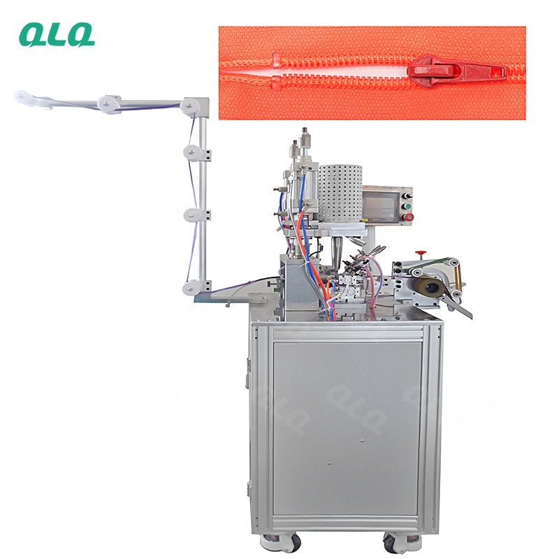 QLQ-NUTM Automatic Nylon Zipper Ultrasonic U Shape Top Stop Machine (by transparent  top stop wire, with one welding head)