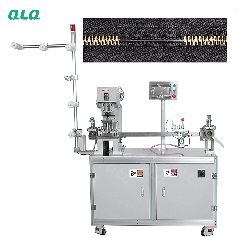 QLQ-MDGM-1 Automatic Metal Zipper Double Trimming Gapping Machine (long model)