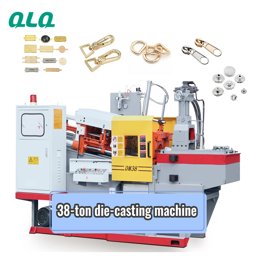 Hot Chamber 38T 25t Zinc Zipper Slider Die Casting Press Machine price for Hardware Hook button Metal Badge die-casting machine