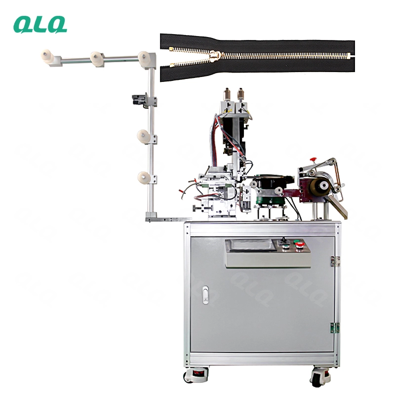 QLQ-METM Automatic Metal Zipper Top Stop Machine (by grain European shape top stop)