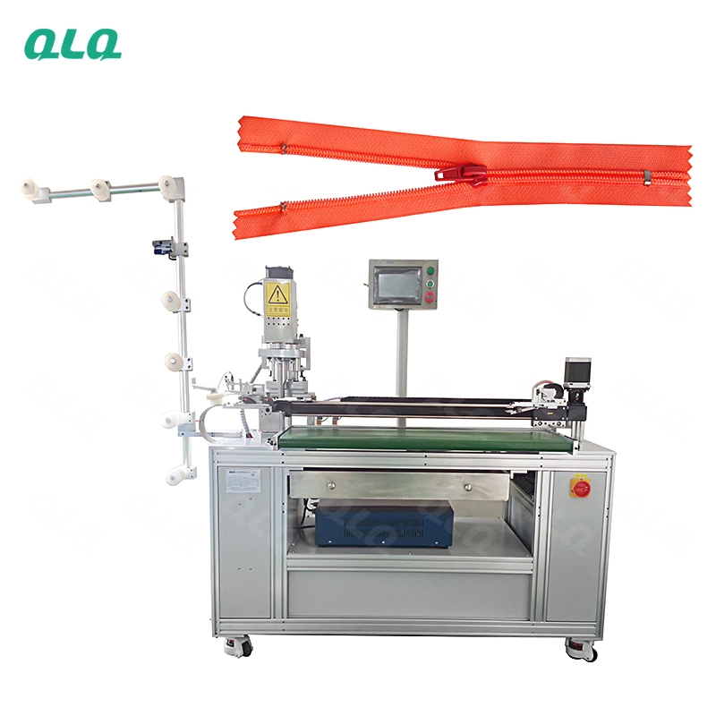 QLQ-ZCM-4 Automatic Nylon Zipper Ultrasonic Closed-end Zigzag Cutting Machine (with labour hand)