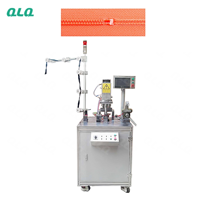 QLQ-UBSM Automatic Nylon Zipper Ultrasonic Bottom Stop Machine (by transparent bottom stop wire)