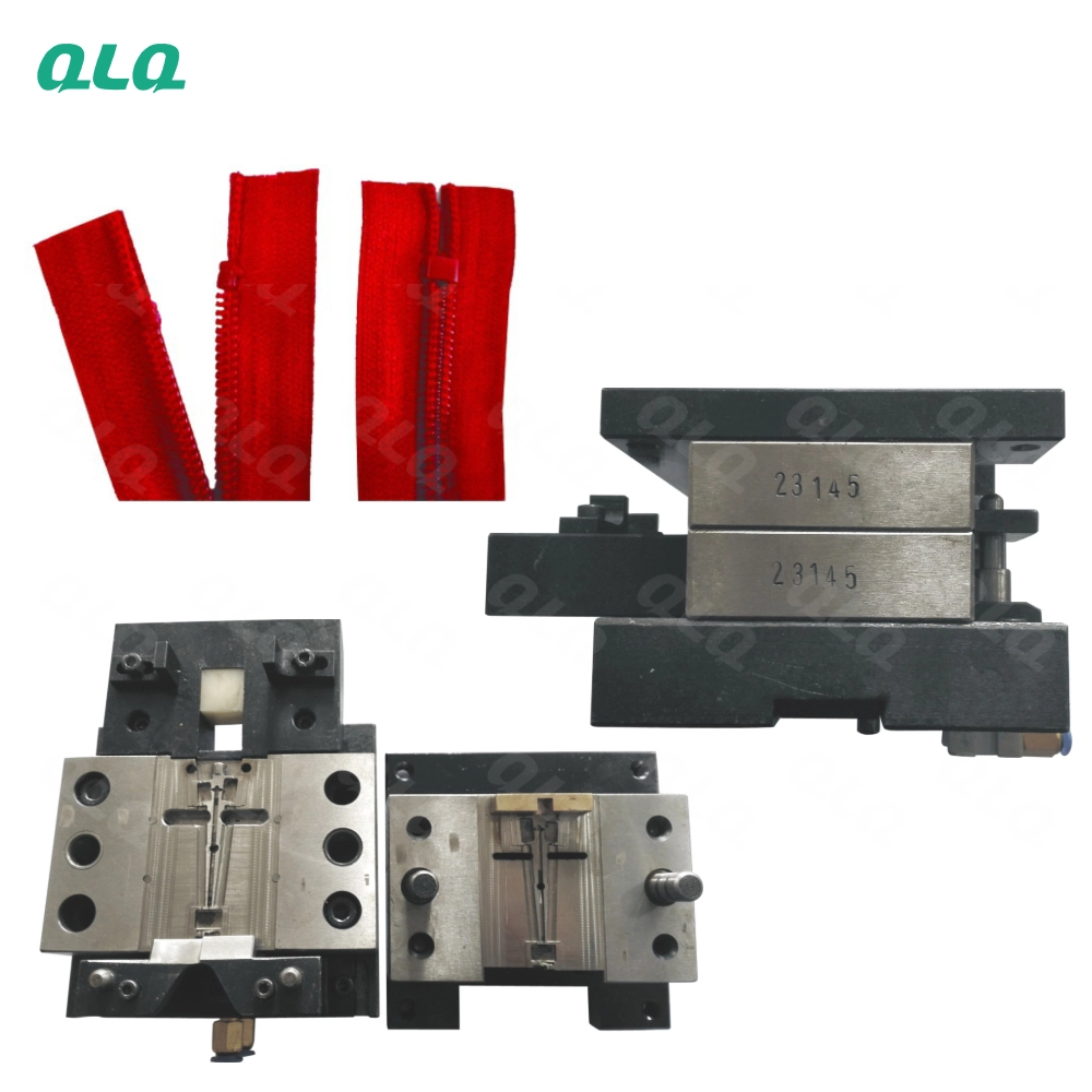 Nylon Zipper Bottom Stop with Top Stop Injection Mould QLQ-NBTM