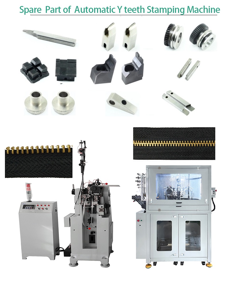 QLQ  Y Teeth Making Machine Planting spareparts Metal brass Y teeth zipper stamping puncher machine making die mould spare parts