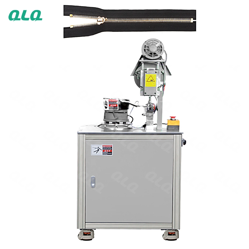 QLQ-SMETM Semi-automatic Metal Zipper Top Stop Machine (by grain European shape top stop)