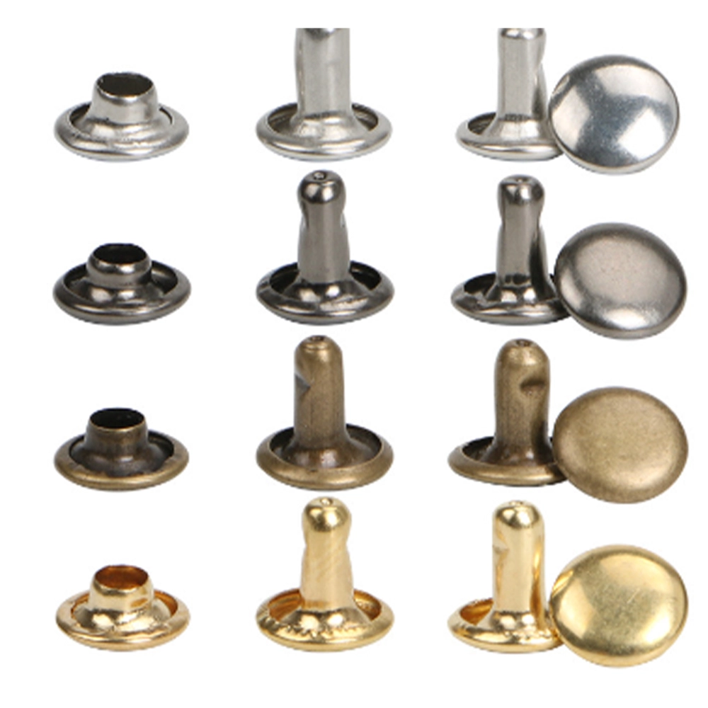 Hot Selling Factory Direct Customized Color And Logo Metal Brass Stainless Steel Rivet Stud For Garment Shoes Bag Rivet