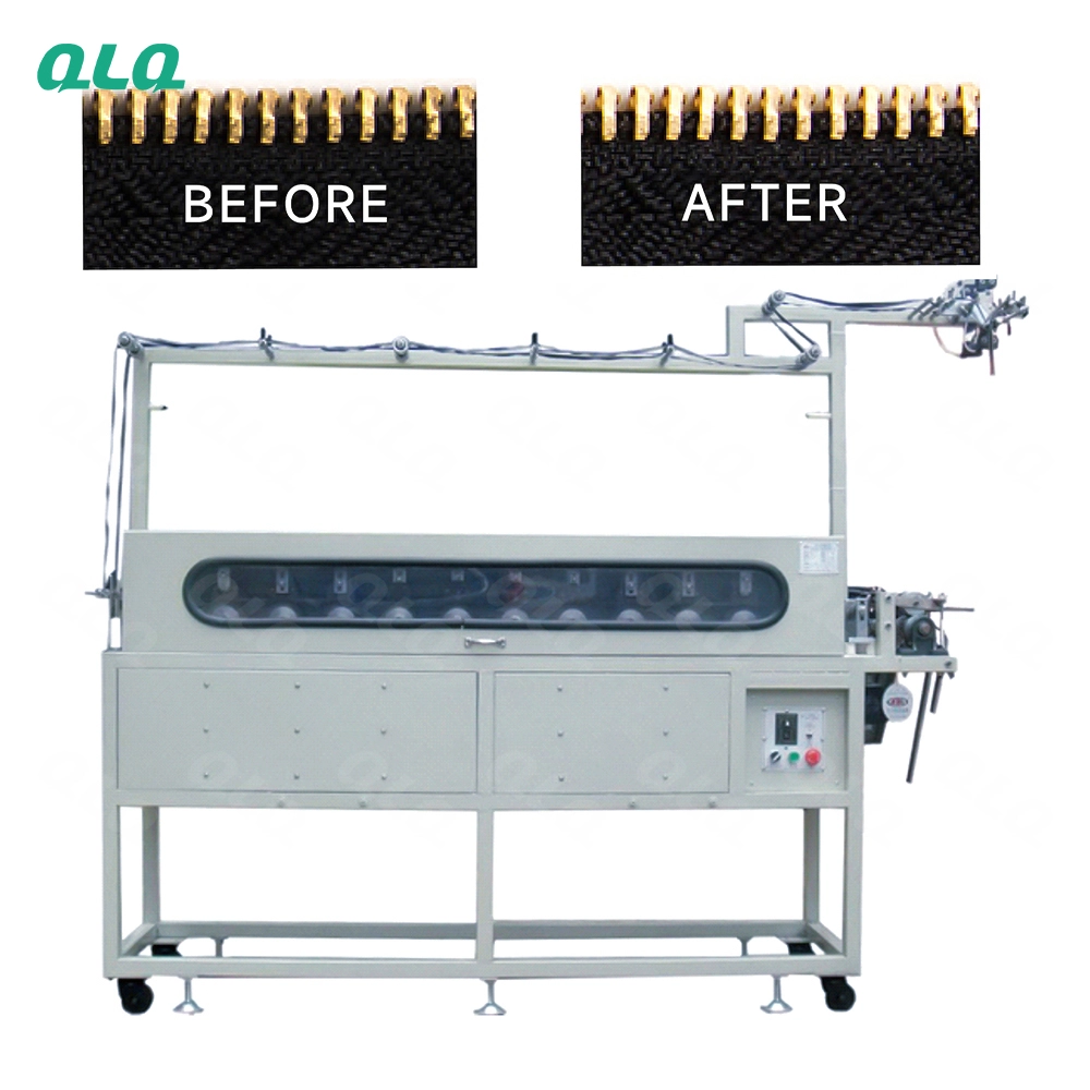 QLQ-24THPM Automatic Metal Zipper Teeth-head Intelligent All-around Polishing Machine (double sides, 24 pcs wheels)