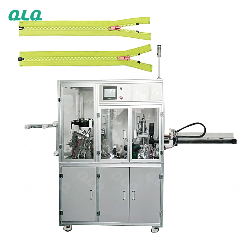 QLQ-SCBM Automatic Plastic Zipper Slider Mounting & Ultrasonic Cutting & Box Fixing MC (3 in 1)