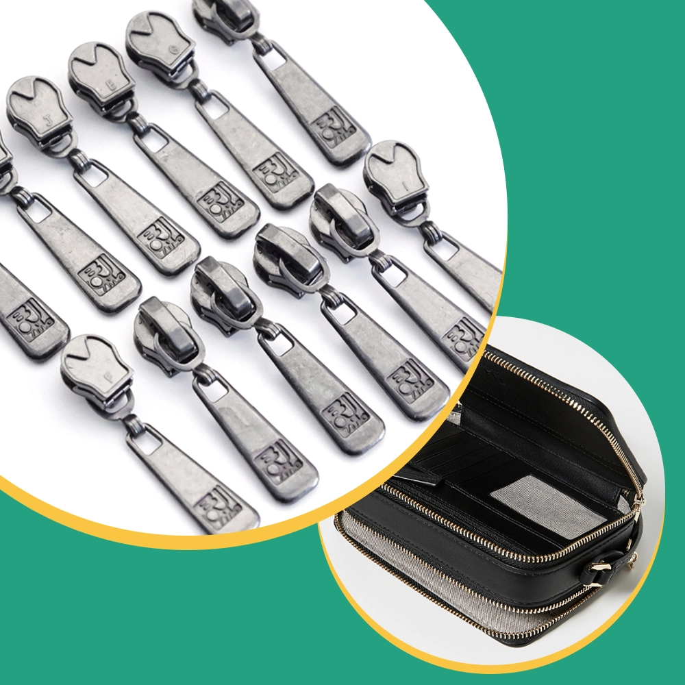 Customizable 5# Zipper Pull Non Lock Head Slider Puller Tags Locking Zinc Alloy Nylon Metal For Bag Pack New Style Zip Puller