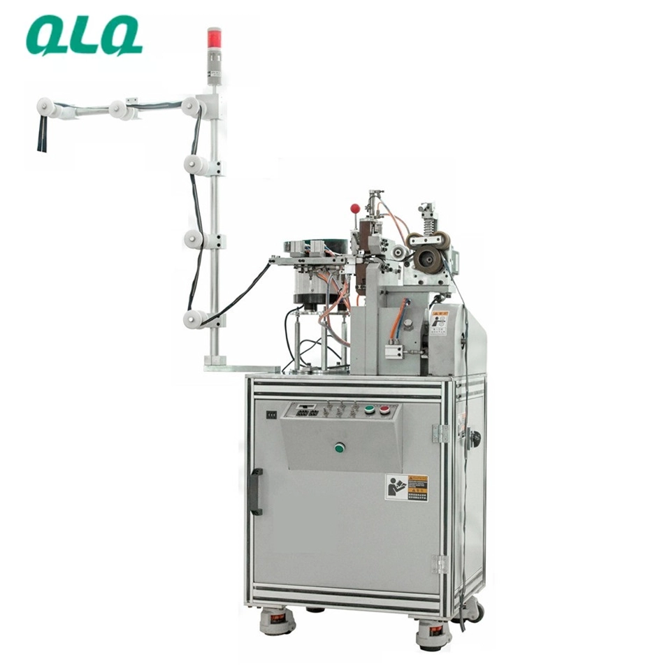 QLQ Metal Zipper Production Machine H Type Bottom Stop Fixing Machine for Making Metal Close end Zipper Attachment Machine