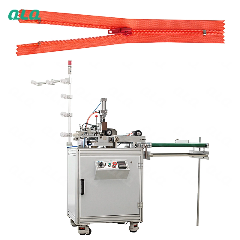 QLQ-ZCM-2 Automatic Nylon Zipper Closed-end Zigzag Cutting Machine