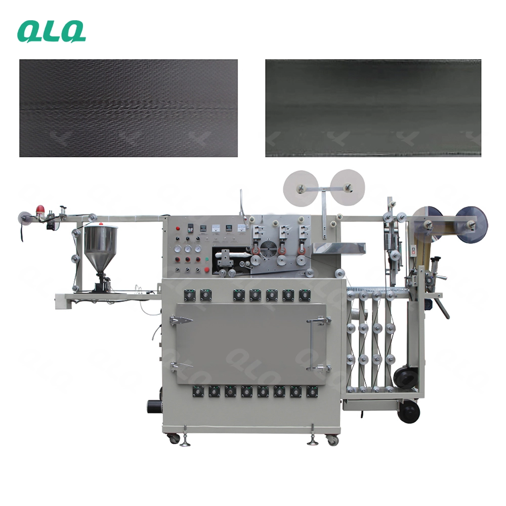 QLQ-WZGFSM Automatic Waterproof Zipper Gumming & Film Sealing Machine (2 in 1 model, PVC/TPU/PU available)