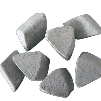 Triangle Shape Rough Polishing Stone Zipper Slider Polishing Material Machine Factory