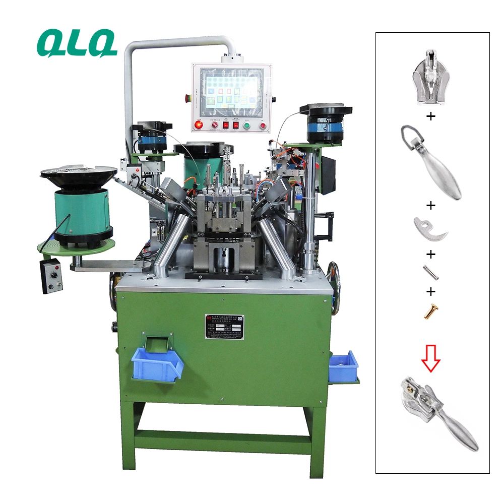 QLQ Adjustable Speed Less Wastage Zipper Slider Production Making Machine Used New Automatic Invisible Slider Assembly Machine