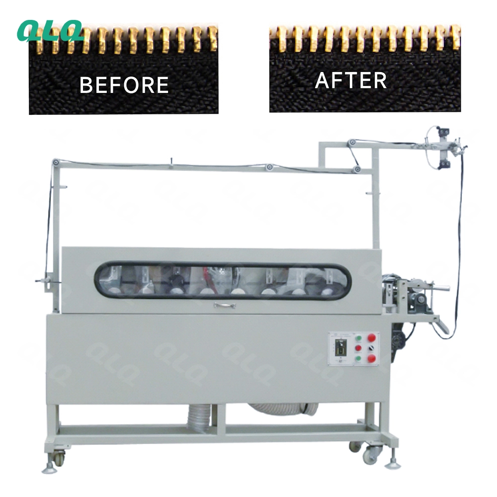QLQ-10THPM Automatic Metal Zipper Teeth-head Intelligent All-around Polishing Machine (single side,10 pcs wheels)