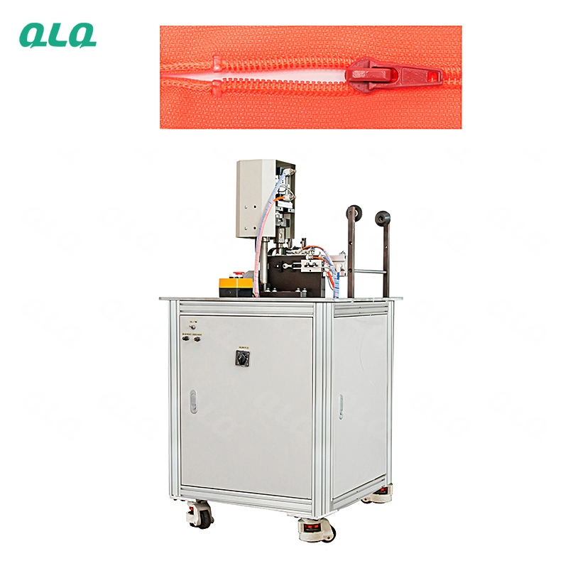 QLQ-SNUTM Semi-automatic Nylon Zipper  Ultrasonic  U  Shape Top Stop Machine (by transparent top stop wire)