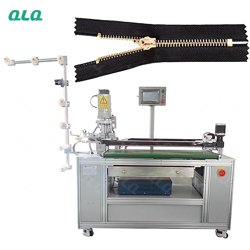 QLQ-ZCM-4 Automatic Metal Zipper Ultrasonic Closed-end Zigzag Cutting Machine (with labour hand)