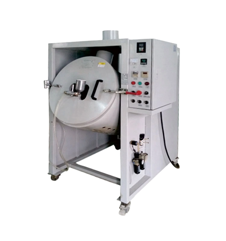 QLQ Automatic Vertical Spray Painting Equipment For Metal Slider Label Drum Type Painting Machine Barrel Painting Machine