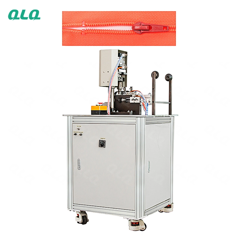 QLQ-SNUTM Semi-automatic Nylon Zipper  Ultrasonic  U Shape Top Stop Machine (by transparent top stop wire)