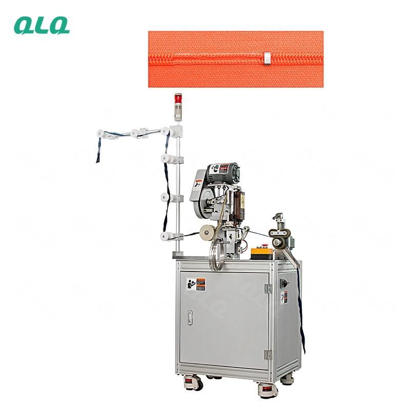 QLQ-BSM Automatic Nylon Zipper Bottom Stop Machine (by aluminum bottom stop wire)