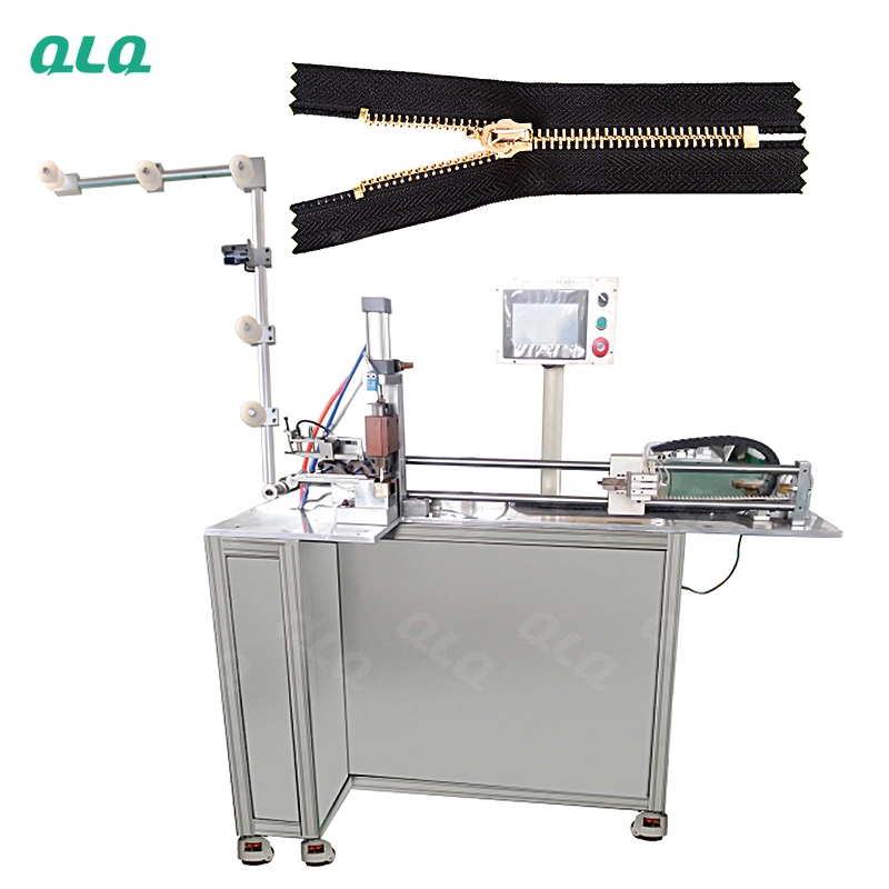 QLQ-ZCM-3 Automatic Metal Zipper Closed-end Zigzag Cutting Machine (with labour hand)